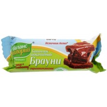 Батончик "Брауни" ШОКОЛАДНЫЙ С ПРОТЕИНОМ 50 гр. (20 шт. в уп.)