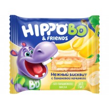 Бисквитное пирожное HIPPO BO & friends с банановой начинкой, 32 г