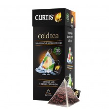 Чай Curtis Cold Tea черный с белым персиком 12 пакетиков