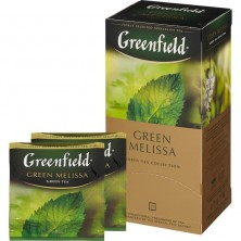 Чай Greenfield Green Melissa зеленый 25 пакетиков