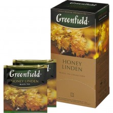 Чай Greenfield Honey Linden черный с липой и медом 25 пакетиков