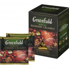 Чай Greenfield Redberry Crumble черный 20 пакетиков