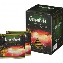 Чай Greenfield Tropical Sunset фруктовый 20 пакетиков