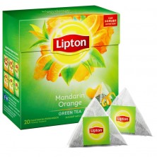 Чай Lipton Green Mandarin Orange зеленый 20 пакетиков