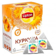 Чай Lipton Куркума с имбирем травяной 20 пакетиков