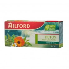 Чай Milford Detox Lemon Gras-Nettle травяной 20 пакетиков