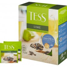 Чай Tess Lime Citrus peels зеленый с лаймом 100 пакетиков