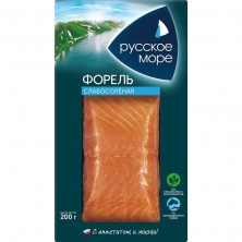 Форель Русское море слабосоленая кусок 200 г