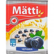 Каша Matti овсяная с черникой 6 штук по 40 г