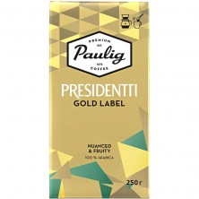 Кофе молотый Paulig Presidentti Gold Label 250 г (вакуумная упаковка)