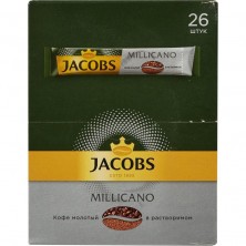 Кофе порционный растворимый Jacobs Monarch Millicano 26 пакетиков по 1.8 г