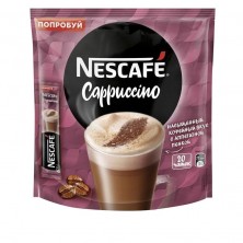 Кофе порционный растворимый Nescafe Cappuccino (20 штук по 18 г)