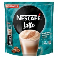 Кофе порционный растворимый Nescafe Latte (20 штук по 18 г)