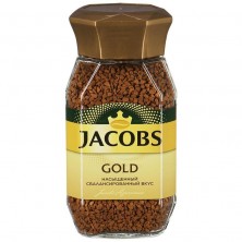 Кофе растворимый Jacobs Gold 95 г (стекло)