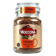 Кофе растворимый Moccona с ароматом карамели 95 г (стекло)