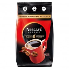 Кофе растворимый Nescafe Classic 750 г (пакет)