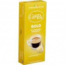 Кофе в капсулах для кофемашин Caffe Poli Gold (10 штук в упаковке)