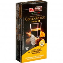 Кофе в капсулах  для кофемашин Molinari Cacao Arancia (10 штук в упаковке)