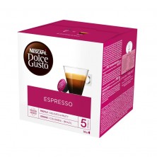 Кофе в капсулах для кофемашин Nescafe Dolce Gusto Espresso (16 штук в упаковке)