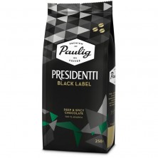 Кофе в зернах Paulig Presidentti Black 100% арабика 250 г