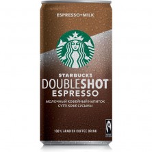 Молочный кофейный напиток Starbucks Doubleshot Espresso 2.6% 200 мл