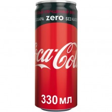 Напиток Coca-Cola Zero газированный 0.33 л