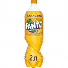 Напиток Fanta апельсин газированный 2 л (6 штук в упаковке)