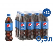 Напиток Pepsi газированный 0.5 л (12 штук в упаковке)