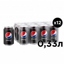 Напиток Pepsi Max газированный 0.33 л (12 штук в упаковке)