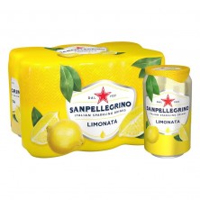 Напиток S.Pellegrino сокосодержащий лимон газированный  0.33 л (6 штук в упаковке)