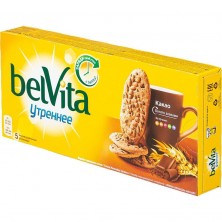 Печенье песочное Юбилейное BelVita Утреннее какао 225 г