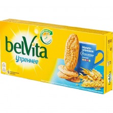 Печенье песочное Юбилейное BelVita Утреннее мульти-злаковое 225 г