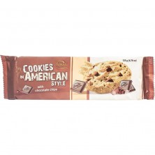 Печенье сдобное American Cookies с темным и молочным шоколадом 135 г