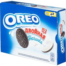 Печенье сдобное Oreo с какао и начинкой с ванильным вкусом 170 г