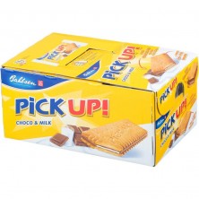 Печенье-сэндвич Leibniz Pick up! с плиткой молочного шоколада (24 штуки по 28 г)