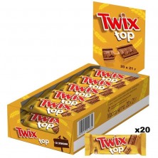 Печенье Twix Top в молочном шоколаде 420 г (20 штук по 21 г)