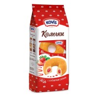 Пирожное Kovis с клубничным джемом 240 г (6 штук в упаковке)