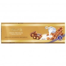 Шоколад Lindt Gold молочный с цельным фундуком 300 г