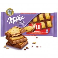 Шоколад Milka молочный с печеньем LU 87 г