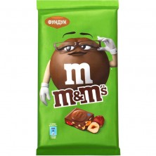 Шоколад M&M`s молочный c фундуком и разноцветым драже 122 г