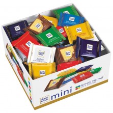 Шоколад порционный Ritter Sport Bunter Mix ассорти (84 штуки по 16 г)