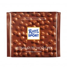 Шоколад Ritter Sport молочный с цельным лесным орехом 100 г