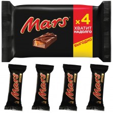 Шоколадные батончики Mars (4 штуки по 40.5 г)