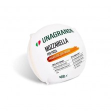 Сыр Unagrande Mozzarella для пиццы 45% кусок 460 г