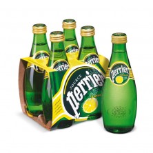 Вода минеральная Perrier газированная со вкусом лимона 0.33 л (4 штуки в упаковке)