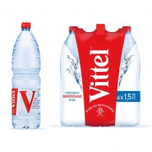 Вода минеральная Vittel негазированная 1.5 л (6 штук в упаковке)