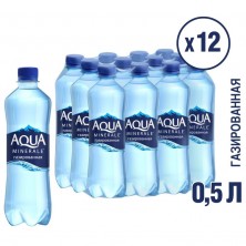 Вода питьевая Aqua Minerale газированная 0.5 л (12 штук в упаковке)